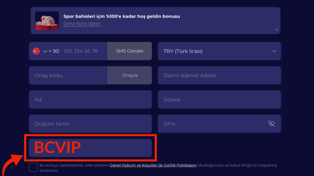 CasinoAndYou kayıt